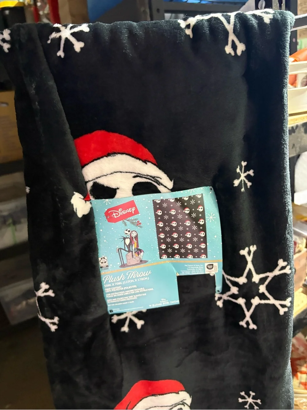 The Nightmare Before Christmas Jack Skellington Blanket 50 x 70 New Disney